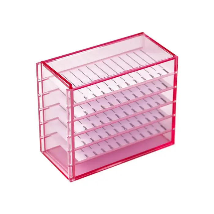 Boîte de rangement pour greffe de cils camélia, stockage de fleurs, 5 couches, multicolore en option