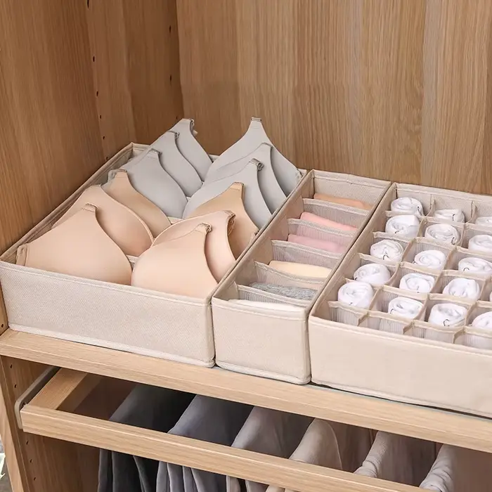 Tiroir sous-vêtements chaussettes soutien-gorge boîte de rangement vêtements organisateur