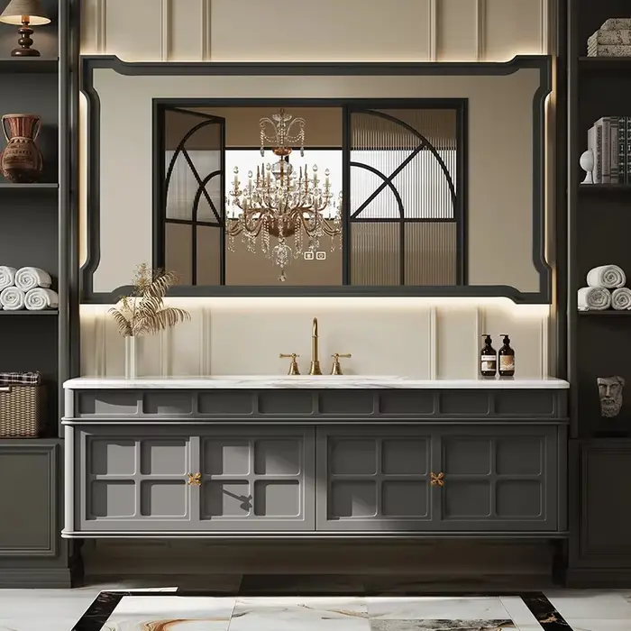 Armoire de salle de bain rétro française