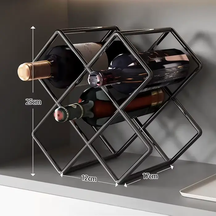 Casier à vin ménage lumière luxe losange treillis armoire à vin support de rangement bouteilles de v