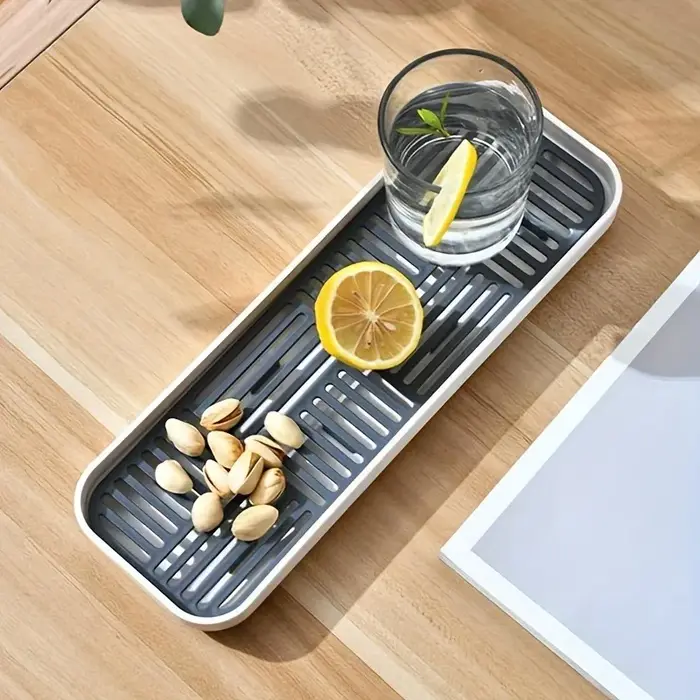 Organisateur d'évier de cuisine avec plateau d'égouttage