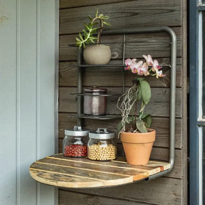 Organisateur suspendu pliant industriel Vintage, étagère de rangement pour condiments et épices, support mural polyvalent pour la cuisine