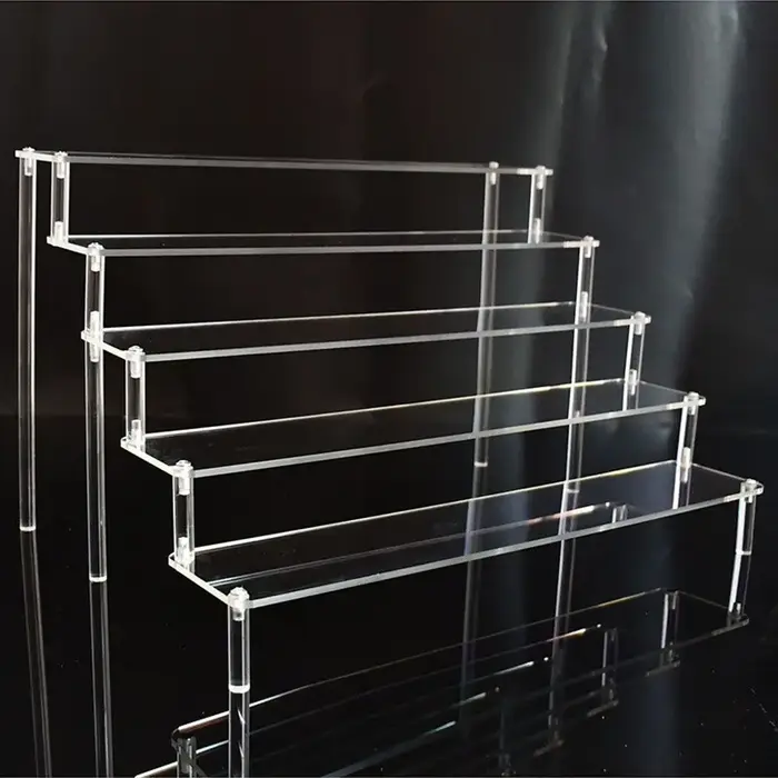 Présentoir en Acrylique à 1 ou 4 Niveaux, Étagère de Rangement Durable T1 pour Gâteau Chi, sexuellem