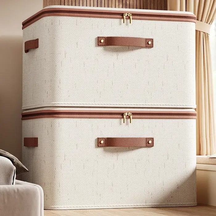 Boîte de rangement pliable avec couvercle