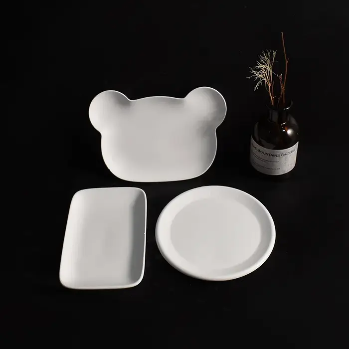 Moule bricolage plat en plâtre moules plateau fait à la main