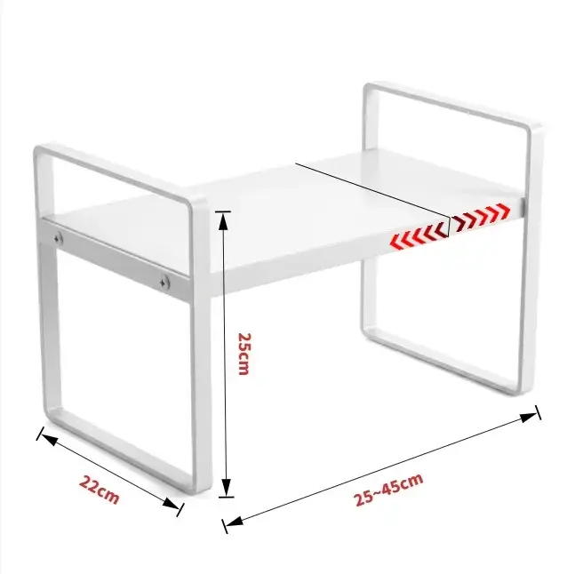 Étagère de rangement multi-niveaux extensible pour armoire de cuisine, organisateur de rangement en 