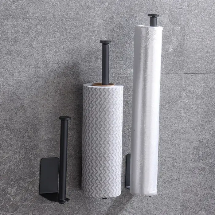 Porte-serviettes en papier de cuisine en acier au carbone