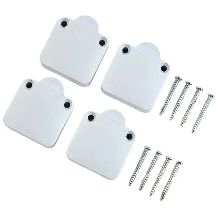 Lot de 4 interrupteurs électriques pour placard, armoire, porte de placard, éclairage de placard, av