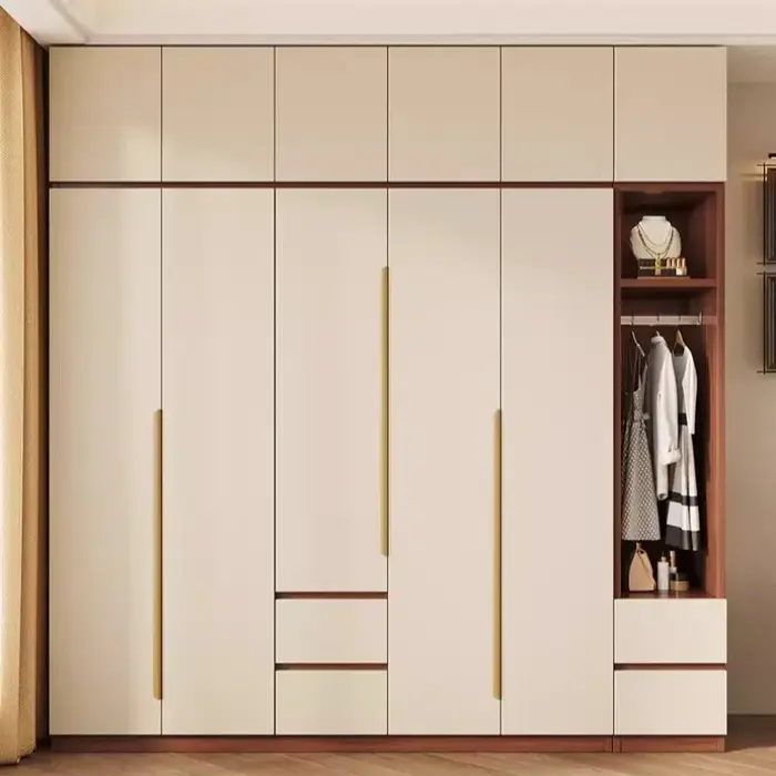 Grande Armoire de Rangement Verticale Minimaliste Anti-Poussière pour Adultes – Meuble de Luxe pour Vestidores de Armario Abiertos