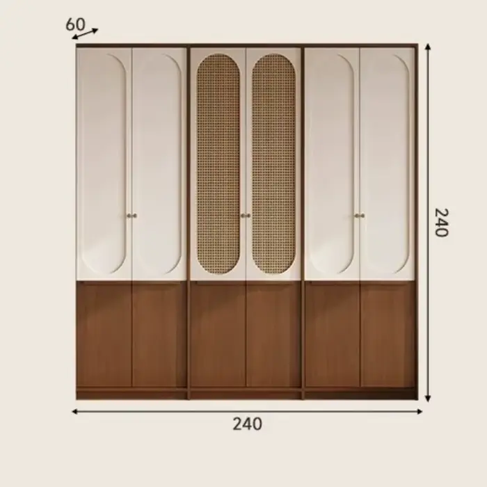 Armoire Rétro Mobile pour Chambre à Coucher