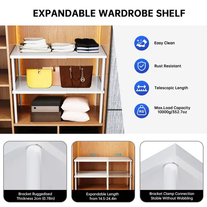 Panier de boîte de rangement pour garde-robe pour organiser les vêtements