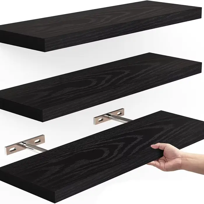 Étagères flottantes souples pour mur, étagère murale en bois de 16 pouces pour décoration de pièce/s