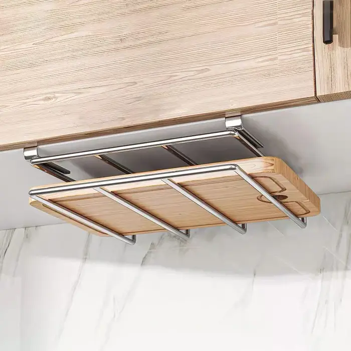 Support organisateur de planche à découper sous armoire, planche à découper suspendue de cuisine, co