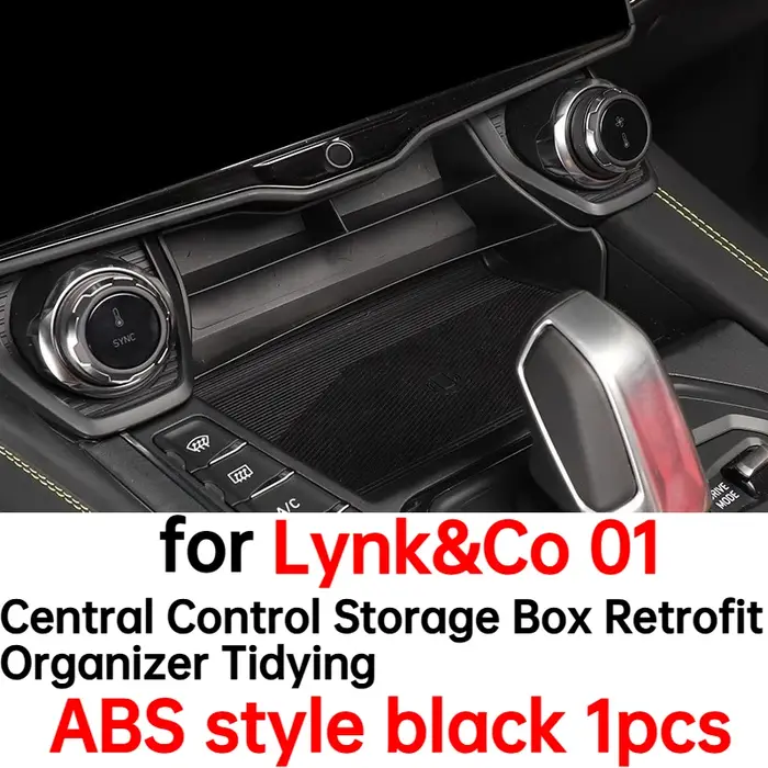 Boîte de rangement de commande centrale de voiture, organisateur de rénovation pour Lynk & Co 01, ac