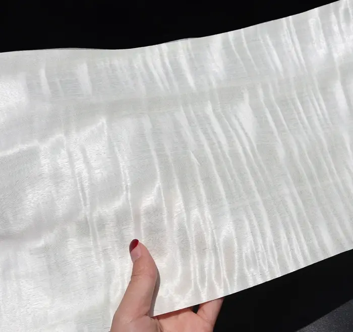 Longueur: 2.5 mètres largeur: 150mm T:0.25mm placage de bois d'ombre blanchi placage de bois pur sur