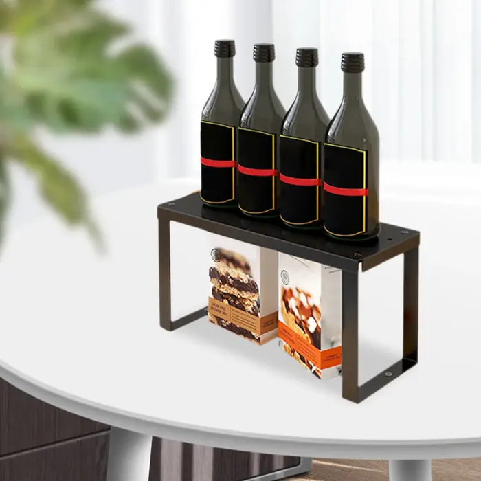 Étagère de rangement carrée polyvalente T1, étagère de comptoir d'économie, armoire de cuisine, part
