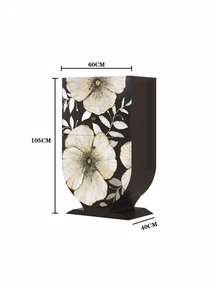 Vitrine de parfum noir bijoux Buffet armoires en bois bureau luxe médecine Mueble Recibidor Entrada 
