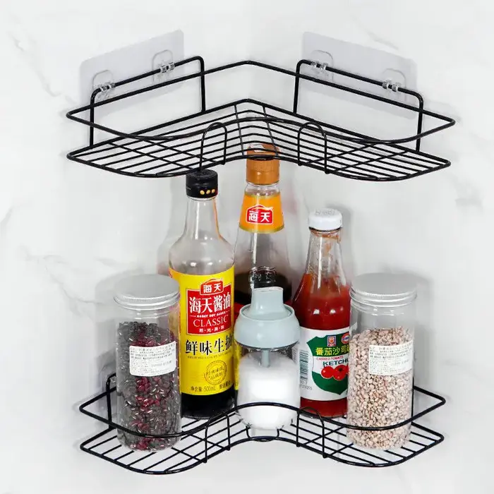 Étagère de cuisine en métal sans perceuse