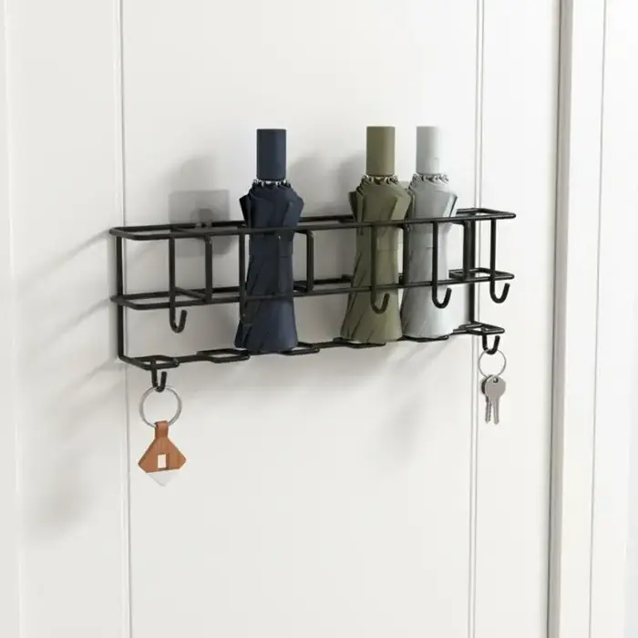 Support de rangement pour parapluies - Crochets muraux