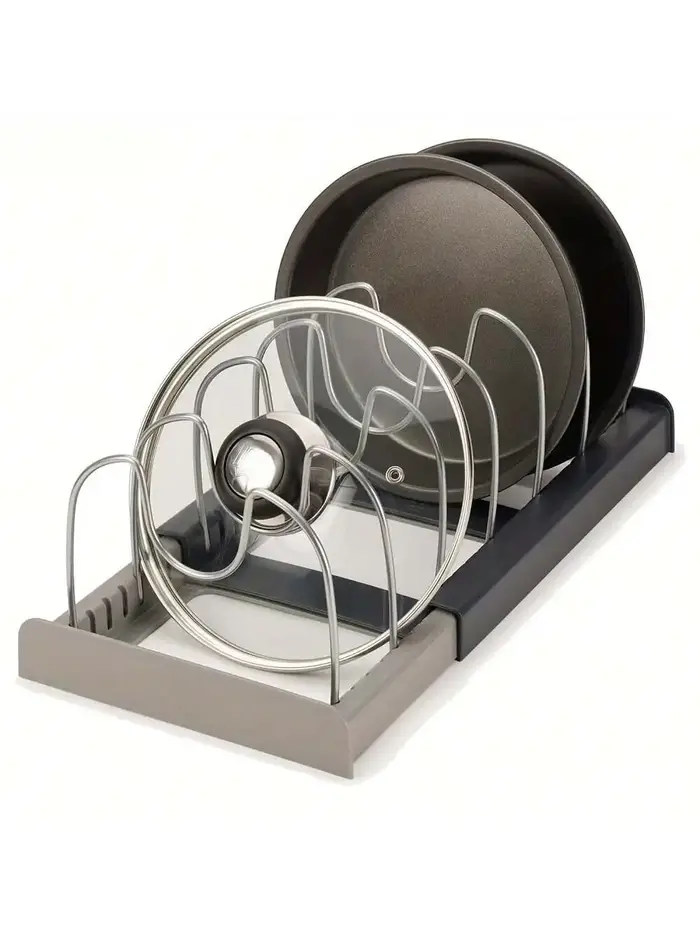 Organisateur de casseroles extensibles, armoire de cuisine, tiroir, ustensiles de cuisine extensible