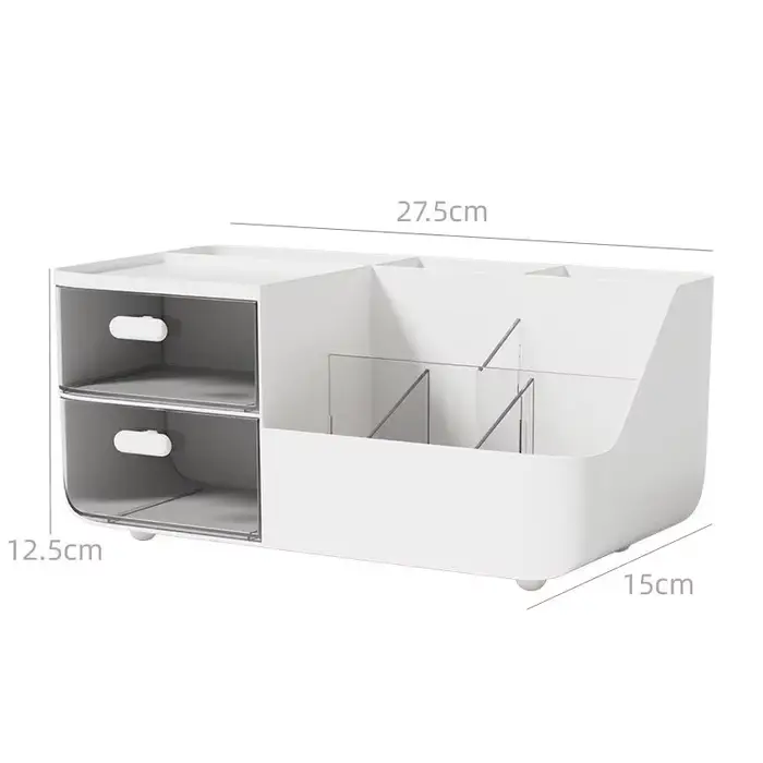 Boîte de rangement de bureau, tiroir à cosmétiques, boîte mignonne, organisateur de papeterie de bur