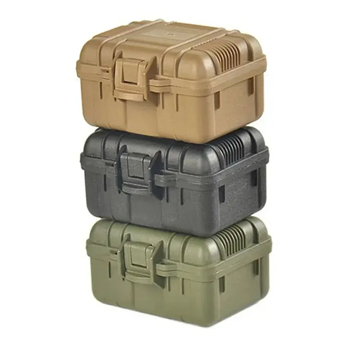 Boîte de rangement extérieure en plastique avec mousse antichoc - Utilisée pour certains articles fragiles