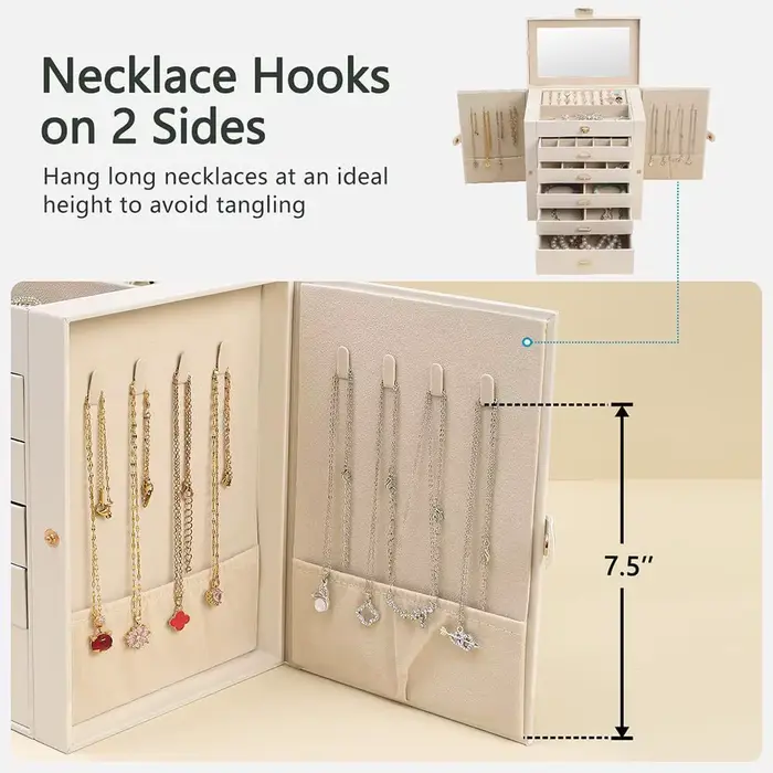 Grande boîte à bijoux pour femmes
