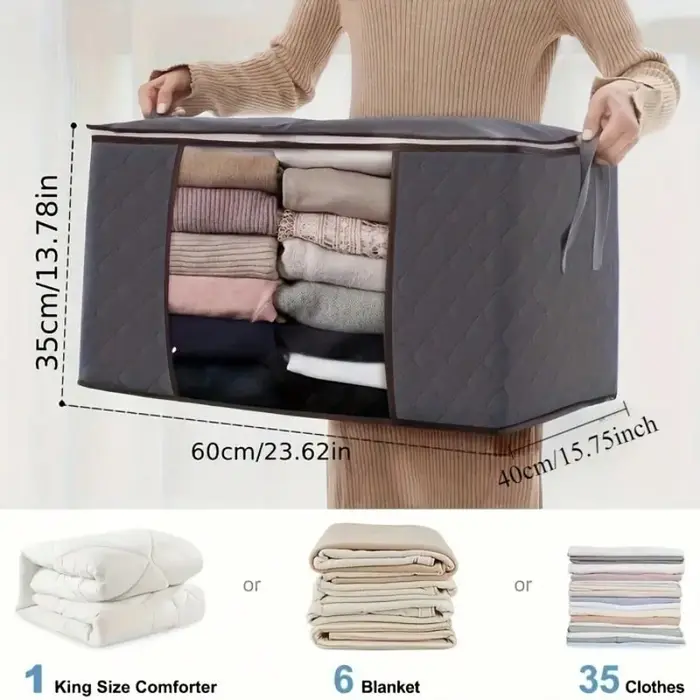 Boîtes de rangement en tissu pliables