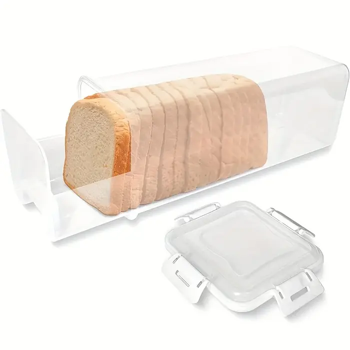 Boîte de rangement de pain avec tiroir, boîte de stockage des aliments polyvalente avec couvercle, p