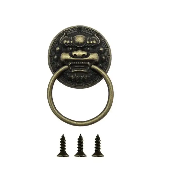 Poignée en métal à trou unique pour armoire, créature mythique 652F, quincaillerie décorative pour l