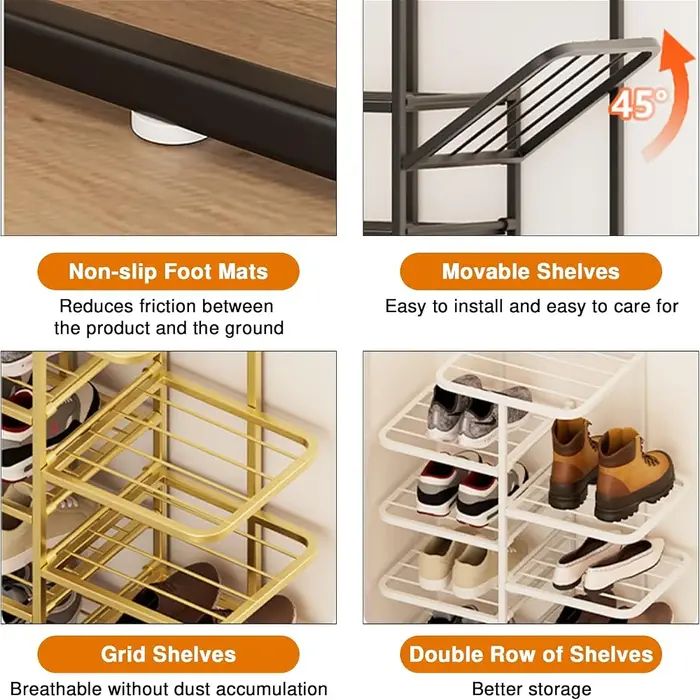 Étagère à chaussures à 3/4/5 niveaux
