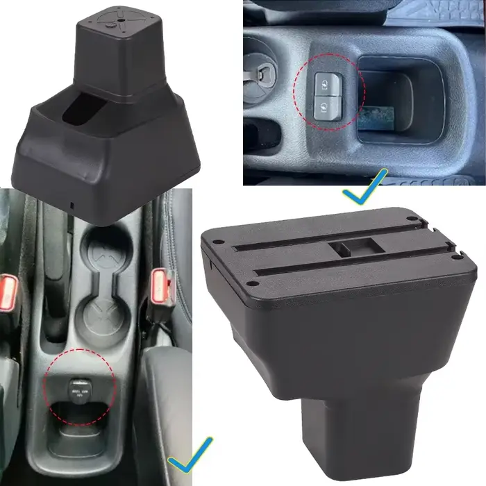 Boîte de rangement pour accoudoir de voiture Nissan Kicks