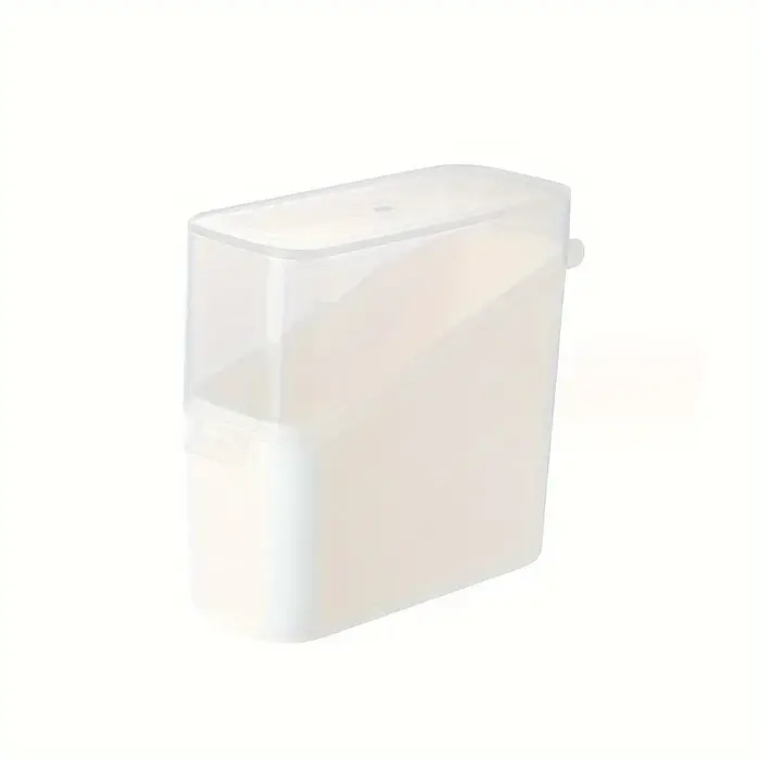 Boîte de rangement à couvercle transparent incliné de style japonais |   Organisateur de stockage de