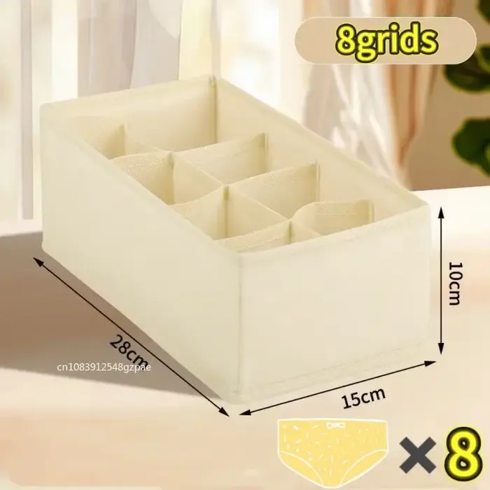 Boîte de rangement pour sous-vêtements, boîte de rangement pliable Non tissée, ensemble de Six pièce