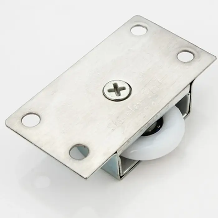 1 ensemble de rouleaux de porte coulissante en acier inoxydable, accessoires de meubles de porte de 