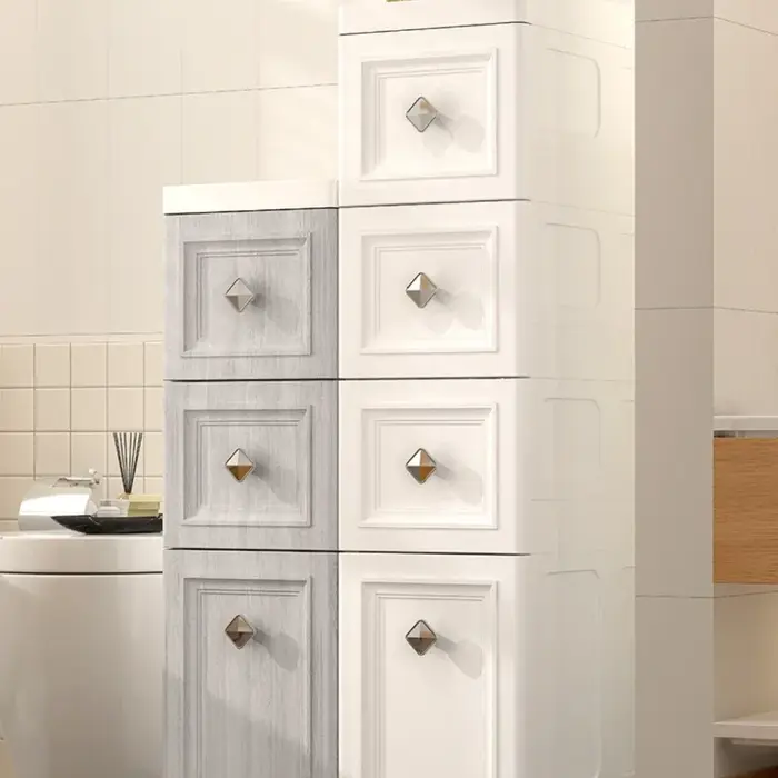 Armoire de rangement multifonctionnelle à fente étroite