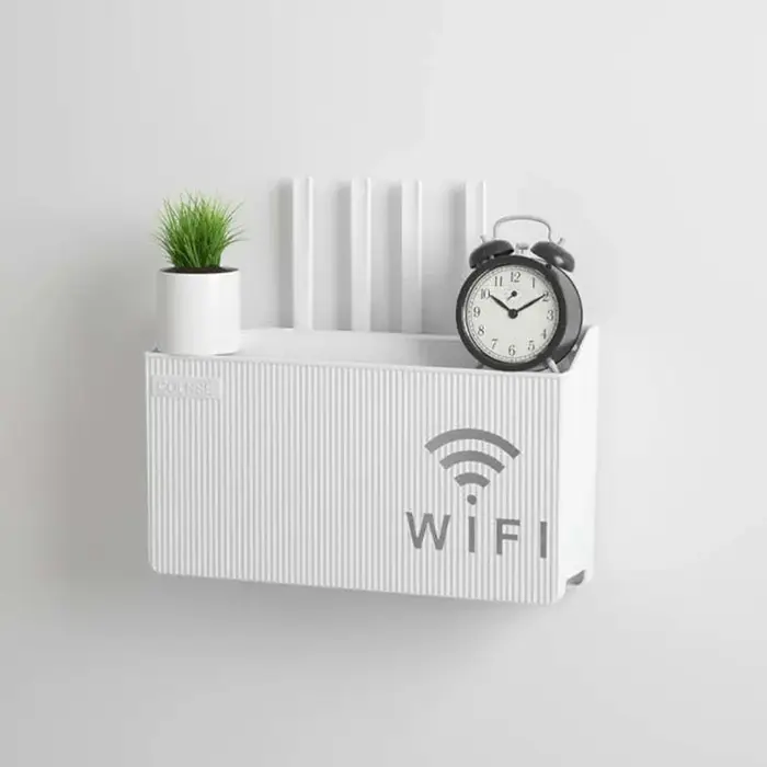Boîte de rangement murale, décodeur WiFi sans fil, support de stockage pour routeur, boîte de rangem