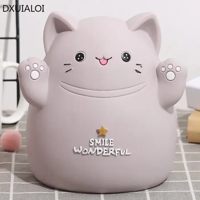 Tirelire chat de dessin animé pour enfants