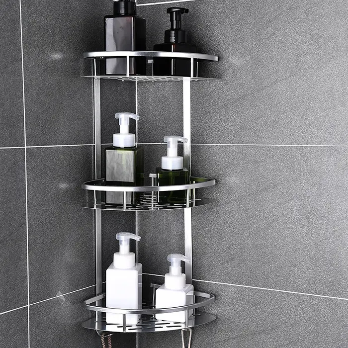 Étagères de salle de bain sans perçage