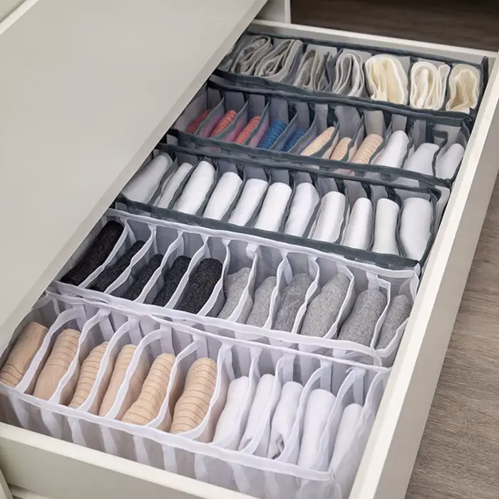 Boîtes de rangement pour garde-robe, Cisco, organisateurs d'armoires, sous-vêtements, soutien-gorge,