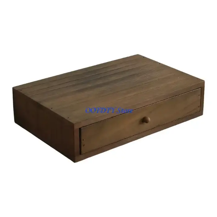 Boîte rangement table en bois élégante 367A, pour l'organisation du bureau à domicile, organiseur bu