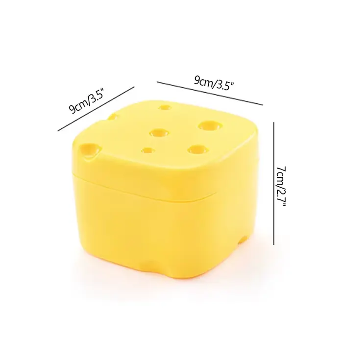 Récipient de stockage de fromage en forme de tranche de fromage, gadgets de réfrigérateur, boîte en 