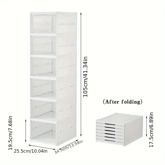 Organisateur de chaussures empilable, armoire de rangement anti-poussière avec portes, organisateur 