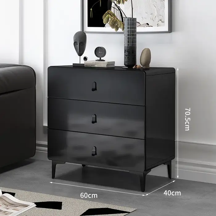 Meubles de salon modernes : Vitrine créative et élégante de style crème, petite et charmante, meuble