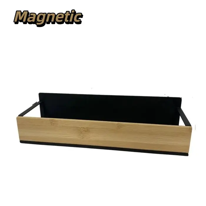 Étagère magnétique puissante pour réfrigérateur, sans perçage, panier de rangement latéral en métal 