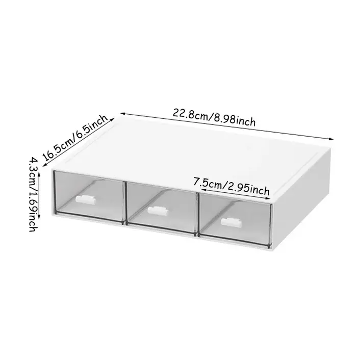 Boîte de rangement de bureau, boîte de rangement de bureau de type tiroir, rangement de sachets de t