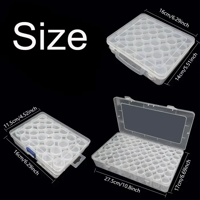 Boîtes de rangement pour peinture diamantée (24/30/60 bouteilles)