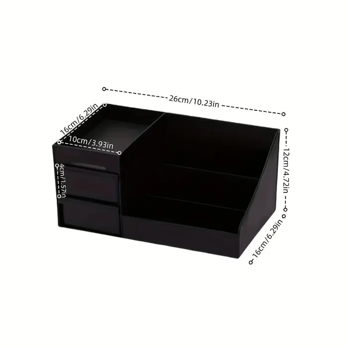 Table de chambre à coucher pour hommes, support de rangement pour soins de la peau, boîte de rangeme