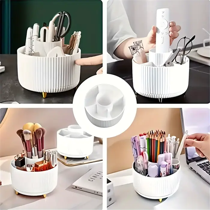 Boîte de rangement rotative pour maquillage - Conteneur