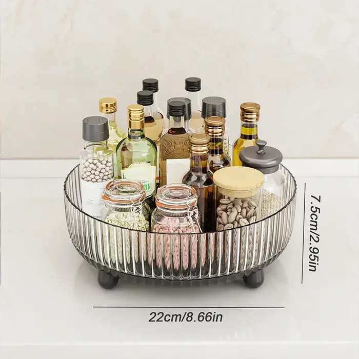 Boîte de rangement cosmétique, grande capacité, support rotatif pour produits de soin de la peau, su